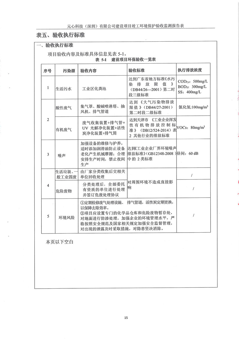 元心科技(深圳)有限公司竣工验收报告表(图19) 元心科技(深圳)有限公司竣工验收报告表(图19)