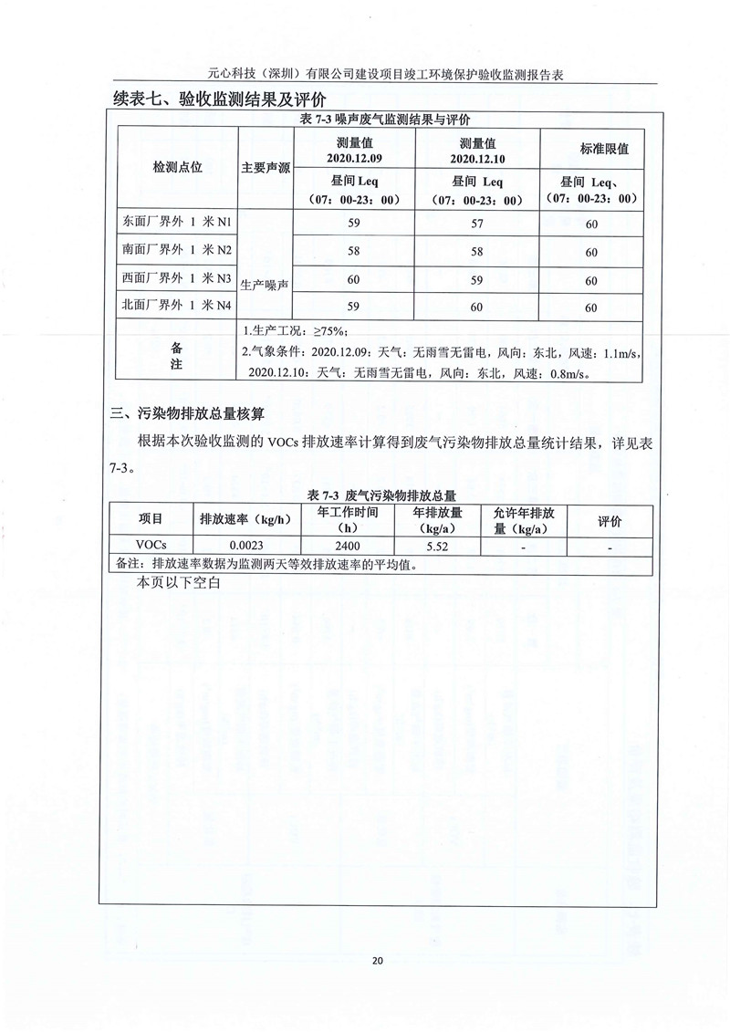 元心科技(深圳)有限公司竣工验收报告表(图24) 元心科技(深圳)有限公司竣工验收报告表(图24)