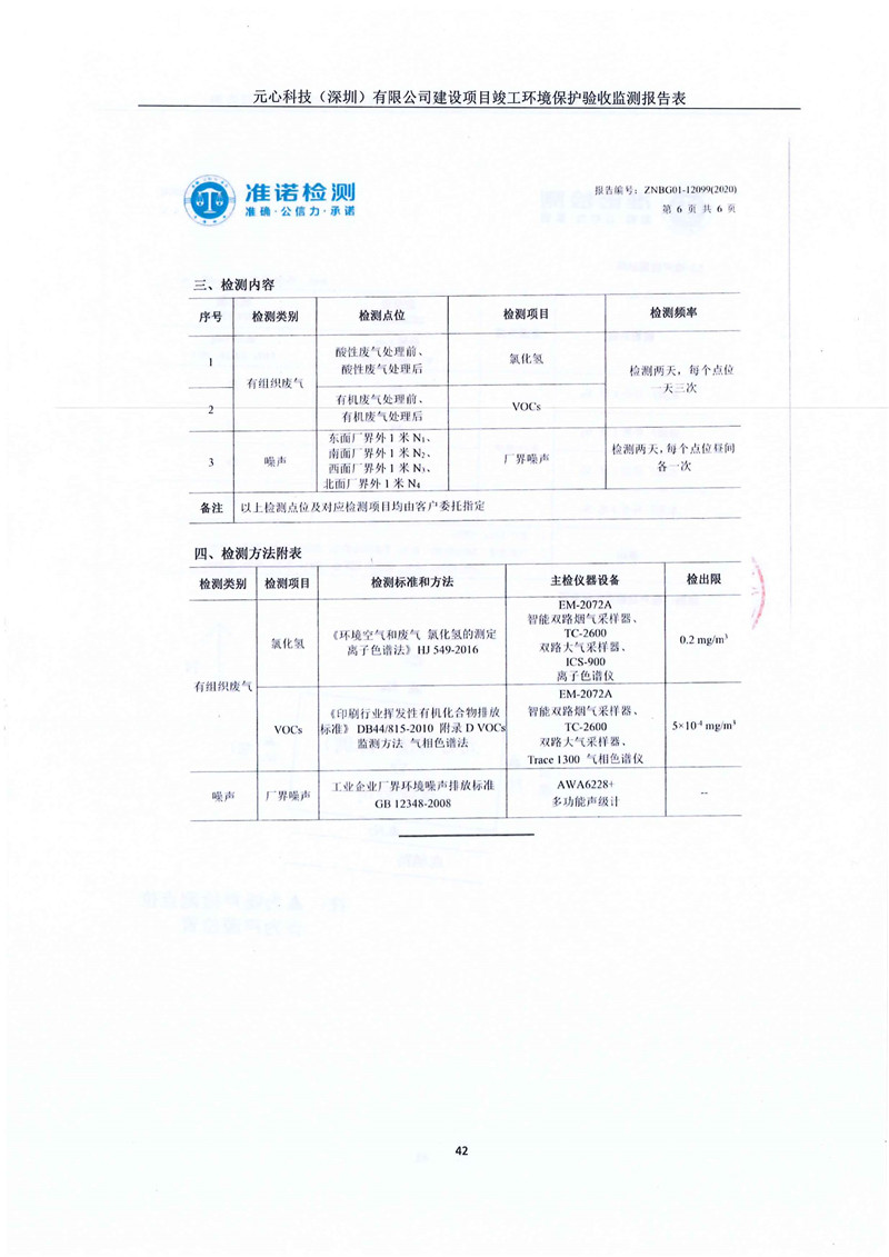 元心科技(深圳)有限公司竣工验收报告表(图46) 元心科技(深圳)有限公司竣工验收报告表(图46)